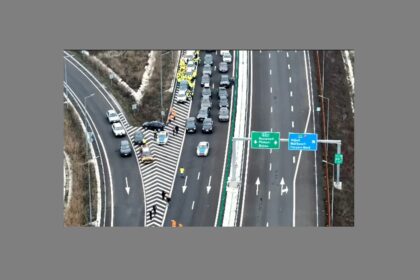live din drona s a deschis circulatia pe autostrada a7 focsani adjud infrastructura rutiera de mare viteza din romania atinge borna de 1 418 km 694a60972e635