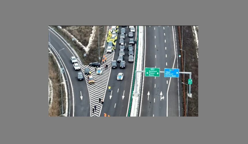 live din drona s a deschis circulatia pe autostrada a7 focsani adjud infrastructura rutiera de mare viteza din romania atinge borna de 1 418 km 694a60972e635