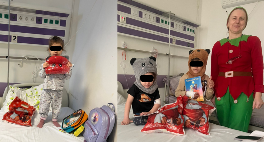 mos nicolae a sosit la micutii pacienti internati la spitalul judetean constanta si la spitalul de boli infectioase cu sprijinul sc arimex comexim 2000 srl 693440d7c6714