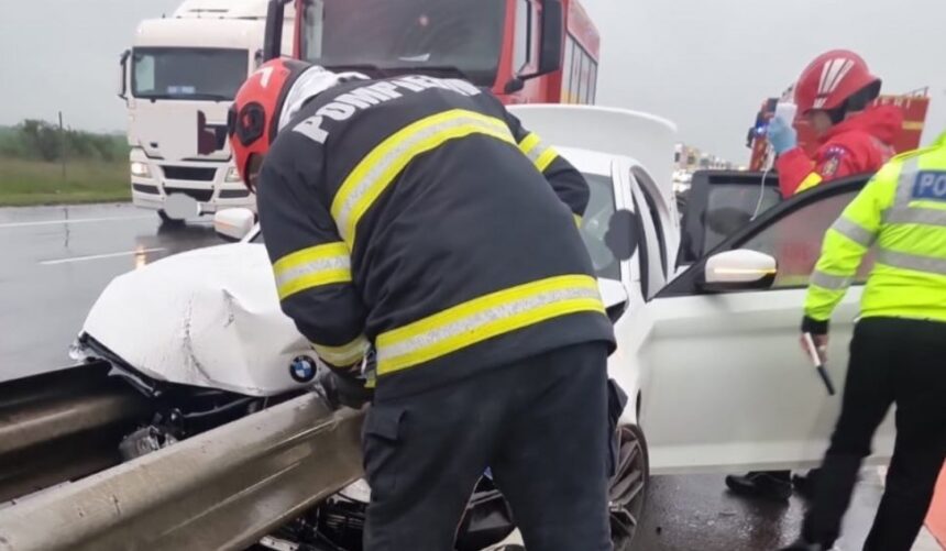 oficial de la politia romana accident pe autostrada a4 agigea ovidiu intervine smurd traficul rutier este ingreunat 694bc76f9f0c6