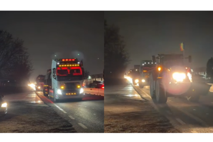 protest la mangalia tir uri camioane tractoare si autoturisme se deplaseaza pe dn 39 694998366b124