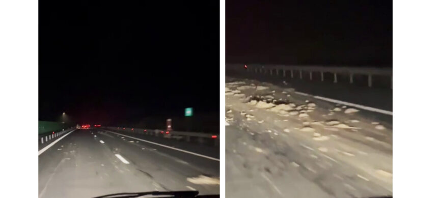 video cu impact emotional autostrada a2 blocata cu lesuri de animale traficul rutier este deviat 693a67fc2691a