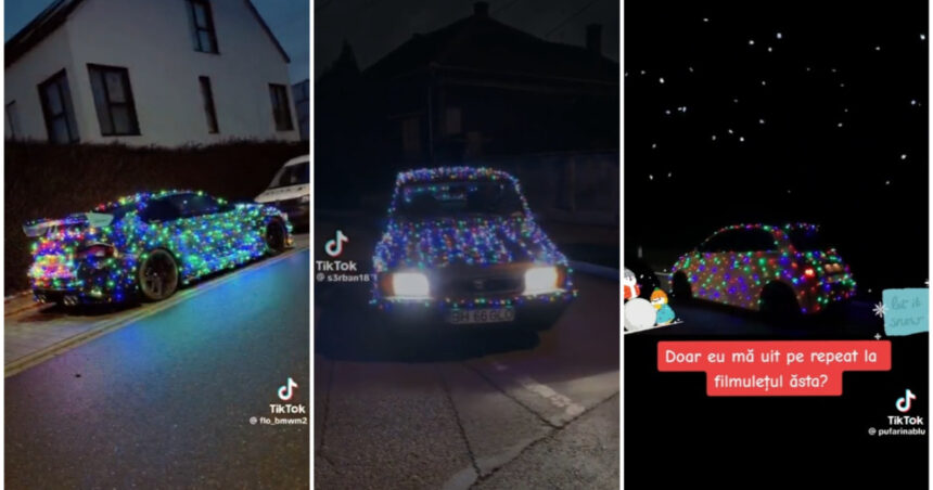 video noua moda de sezon pomi de craciun pe patru roti sofer toata lumea zambeste ma filmeaza ma posteaza pe internet 6948d18930a27