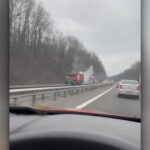 video o cisterna incarcata cu benzina a luat foc pe autostrada a1 traficul este blocat pe sensul spre bucuresti 6932d18adf301