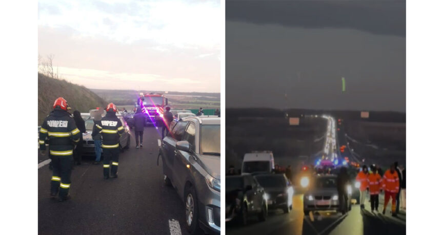 video planul rosu de interventie 11 autoturisme in care se afla 32 de persoane s au ciocnit pe dn12 circulatia este blocata 694eb7ae50a34