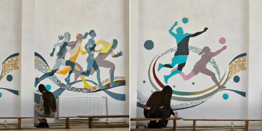 video sala de sport a colegiului national de arte regina maria din constanta o transformare spectaculoasa imbinand miscarea cu arta 693bbcf456fcf