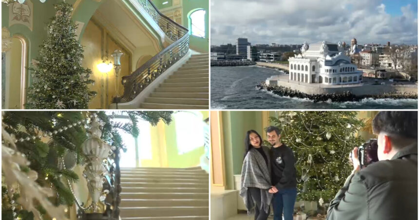 video spiritul craciunului a ajuns si in cazinoul din constanta cum arata decorul de sarbatoare are un iz regal 693bb79656b33