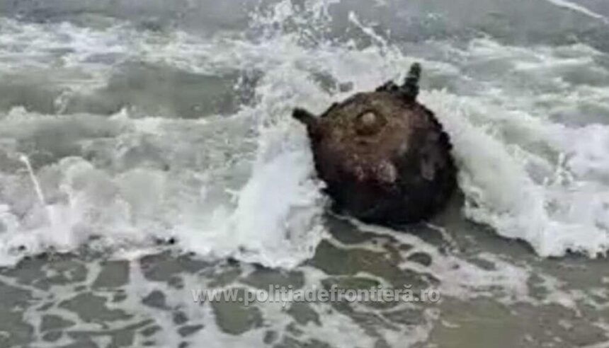 alerta mina marina descoperita pe plaja in dreptul poligonului de tragere midia 6979e4ac35158