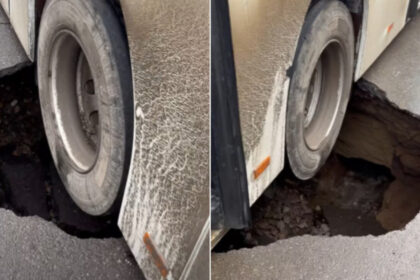 care este cauza surparii asfaltului pe strada din braila unde un autobuz de calatori a ramas blocat anuntul autoritatilor 697886bfe0d0a
