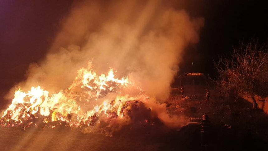 individul retinut dupa ce a incendiat peste 3000 de baloti de paie recidivist cu acte n regula a bifat si o evadare 695d895fe0698