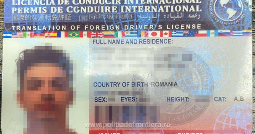 minor din dolj prins la volan de politistii de frontiera cu un permis fals documentul parea eliberat de autoritatile din sua 696f8b90afe67