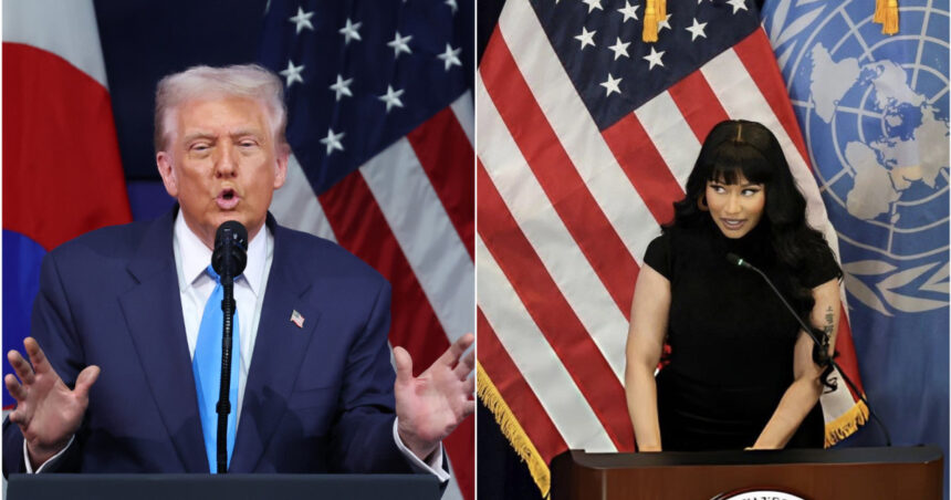 nicki minaj boicotata de fanii sai pentru sprijinul acordat lui donald trump este seducator si irezistibil 695fc7abf0d76