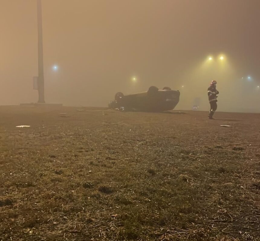 soferul care s a rasturnat cu masina in sensul giratoriu de la agigea dupa ce a lovit un parapet era baut 696f633e586a1