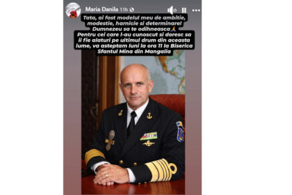 viceamiralul dorin danila va fi inmormantat astazi la mangalia mesajul de ramas bun al fiicei sale tata ai fost modelul meu de ambitie modestie harnicie si determinare 69770965e7ad0