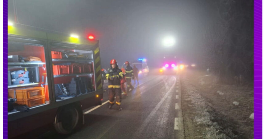 video carambol cu patru masini pe o sosea din arad un mort si un ranit transportat la spital 696ca236b86c2