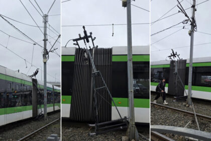 video incident in capitala linia de tramvai 41 complet blocata din cauza unei defectiuni la reteaua electrica 697cbe0b2378d
