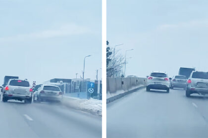 video pericol in trafic la constanta doi soferi inconstienti si o singura banda 696a43f6228c1