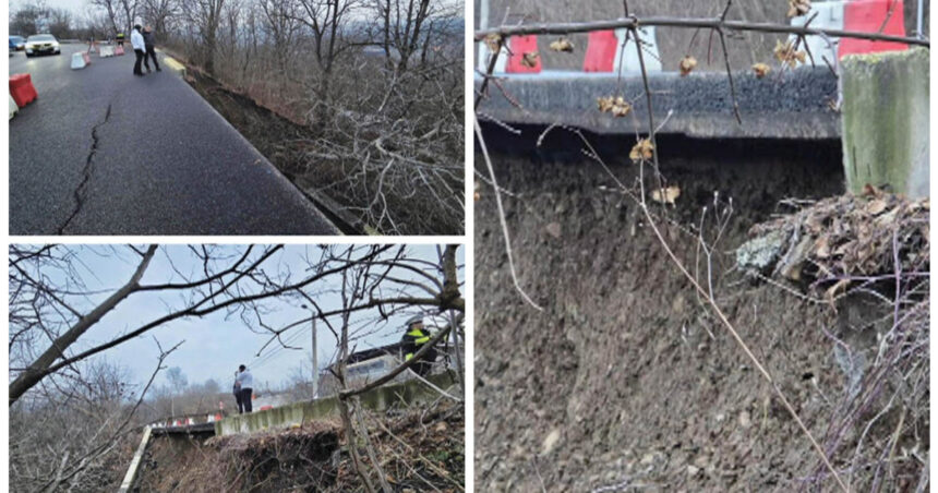video sosea surpata la intrare in campina restrictii de trafic e a treia alunecare de teren care are loc in zona in doar cateva saptamani 69660ac22673e