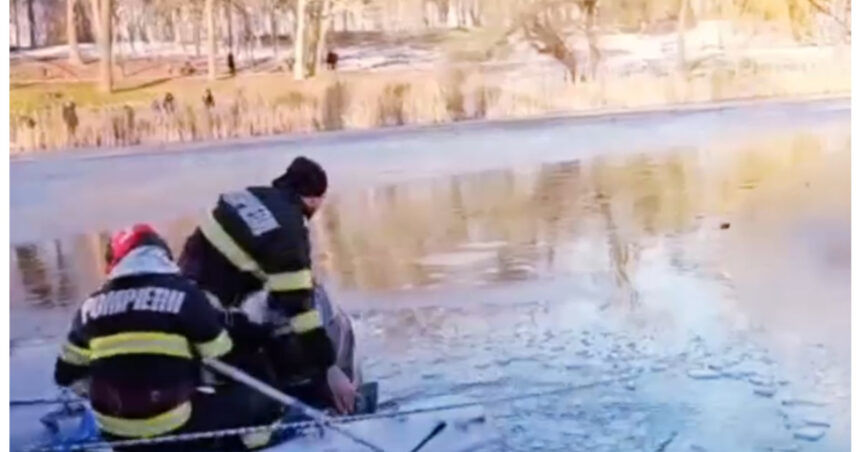 video un nepalez a sarit primul in lacul inghetat intr un parc din craiova pentru a salva o fetita de 5 ani 696c97b0449a0