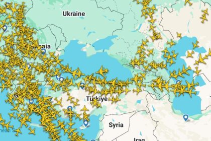 foto harta traficului aerian in acest moment zboruri rerutate sau anulate pentru a fi evitate anumite spatii aeriene din orientul mijlociu 69a2e6e69c7cd