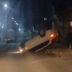 un autoturism s a rasturnat intr o intersectie din medgidia in urma unui accident 69a0acc7d9a55