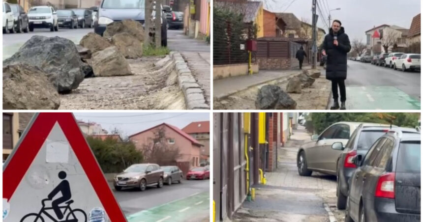 video cum vrea un oras din vestul tarii sa i impiedice pe soferi sa mai parcheze pe trotuare si spatii verzi oamenii se revolta e penibil 69901088c33ff