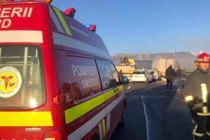 accident in lant la iesire din constanta multe masini implicate si victime 69a7cdf373124