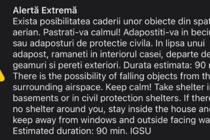 alerta aeriana la tulcea mesaj ro alert pentru zona de nord a judetului 69c17ba7f2d41