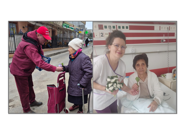de 1 martie asociatia suflete deschise si arimex comexim 2000 srl au daruit emotie si bucurie femeilor din upu constanta celor internate in spitale dar si batranelor din caminul din poarta alba 69a457ab0cd21