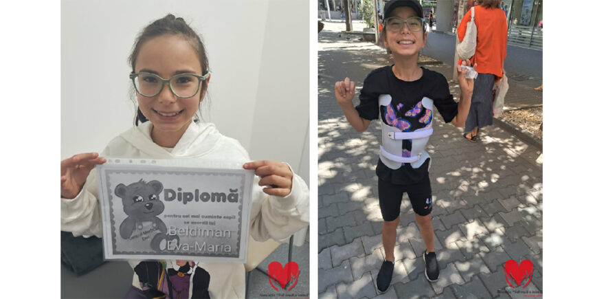 eva poate avea o copilarie normala cu ajutorul vostru zambesc merg la scoala dar stiu ca fara operatie spatele meu se va curba tot mai mult 69a5a937e9f96