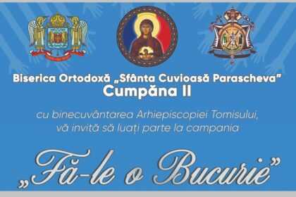 parohia cuvioasa parascheva ii cumpana anunta deschiderea campaniei intitulate fa le o bucurie darul oferit cu inima curata devine mangaiere 69b801c08b8bf