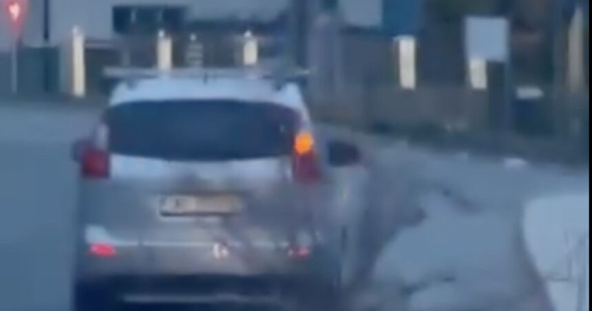 sofer din bistrita surprins in timp ce tara un trunchi de copac de 16 metri pe carosabil 69c799c171510