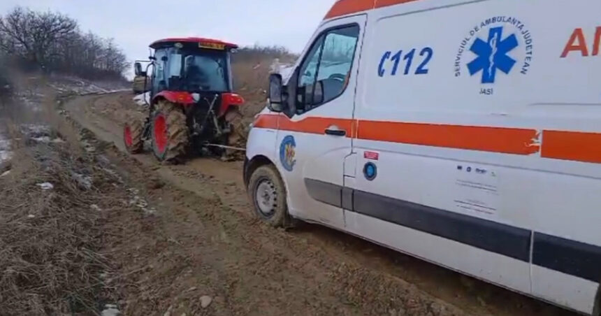 video bebelus mort in iasi dupa ce ambulanta a ramas blocata in noroi echipajele au ajuns dupa mai bine de o ora 69aeb3e2a9b4a