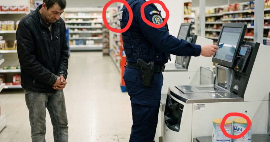 video fake news viral demontat de autoritati un jandarm a platit din banii lui laptele pe care un barbat a incercat sa l fure din magazin 69b3be22483cc