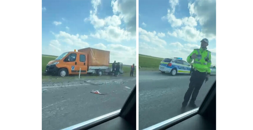 video inca un accident rutier pe dn 3 ostrov constanta sunt implicate mai multe autovehicule 69b6b3e15dd63