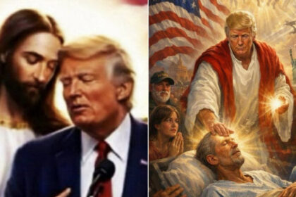 donald trump in bratele lui hristos presedintele sua distribuie o noua imagine generata cu ai in ciuda controverselor recente 69dfbe52bb1cf