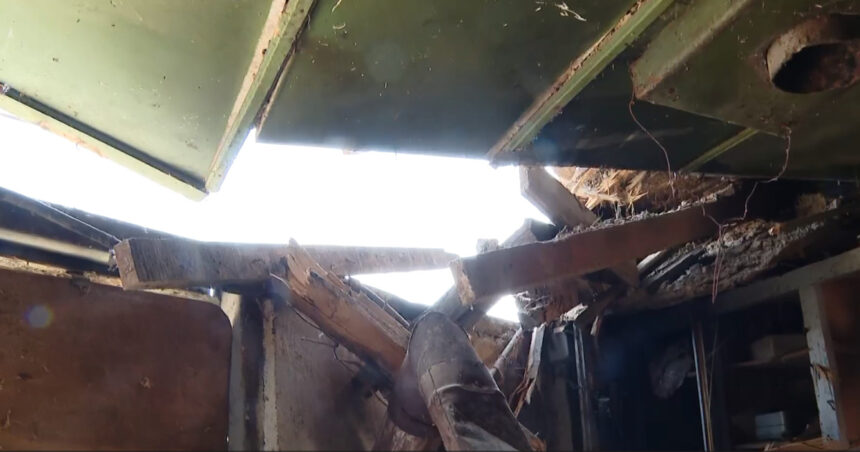 exclusiv video proprietara casei din galati dupa ce o drona cu explozibil a cazut in curte am avut un soc am scapat cu viata 69ecca0c476d1