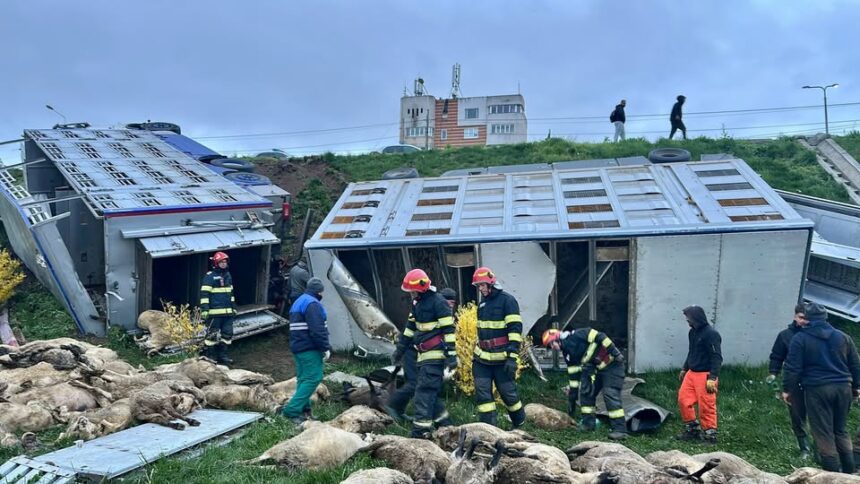 interventie de urgenta pentru salvarea oilor din accidentul de la navodari 69e72e00c662e
