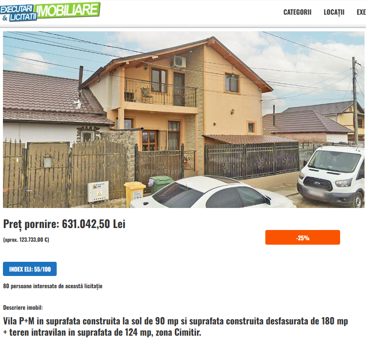 pret redus cu 25 pentru o casa si un teren din navodari vandute la licitatie intr un dosar de executare silita 69ec34c0be448