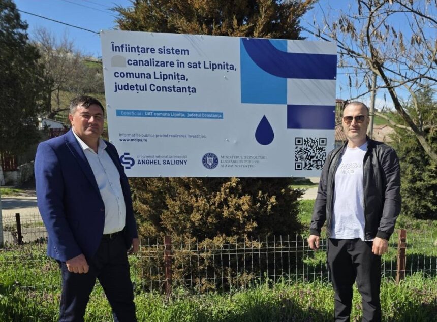 proiect de peste 24 milioane de euro in lipnita primarul nicolae florin dinu a semnat contractul pentru lucrari la reteaua de canalizare 69d3d101dc90f