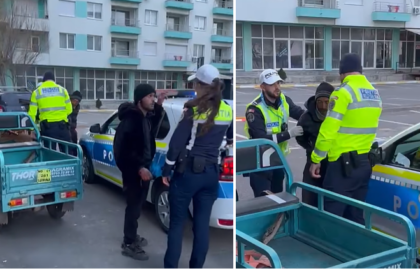 secventa de cascadorii rasului in prima zi de paste in mamaia doi barbati au fugit de politisti dupa ce s au rasturnat cu triciclul soferul prins cu alcoolemie uriasa 69dcac78634a4