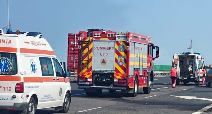 accident neobisnuit pe a2 autostrada soarelui un container maritim ar fi cazut de pe o platforma 6a16e35043cca