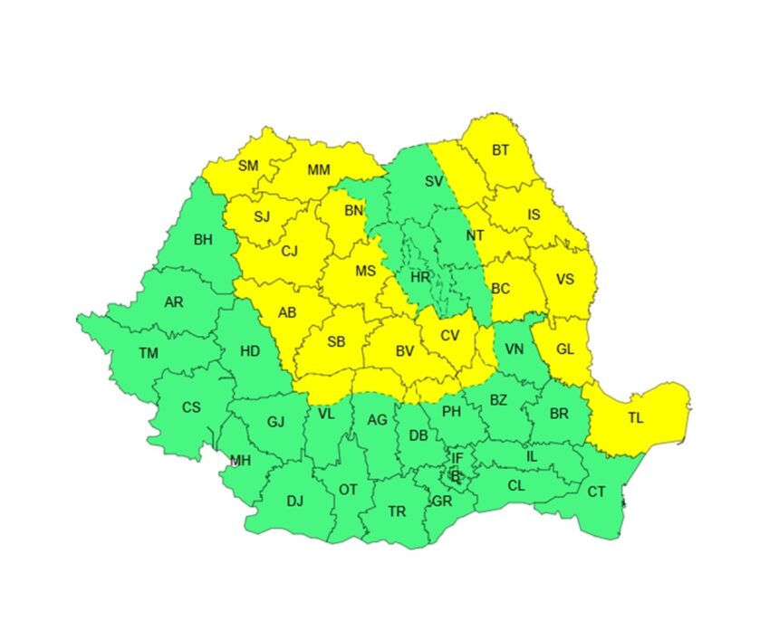 alerta meteo pentru tulcea anm a emis un cod galben vezi aici ce fenomene sunt asteptate 6a19550e388e2