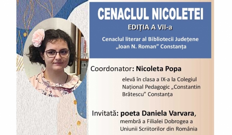 biblioteca judeteana constanta organizeaza o noua editie a cenaclului dedicat tinerilor autori 69fafc71ba138