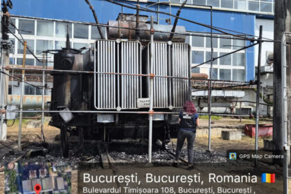 foto garda de mediu verificari dupa incendiul de la cet vest solul posibil contaminat pe o suprafata de 50 de metri patrati 69fb38f316025