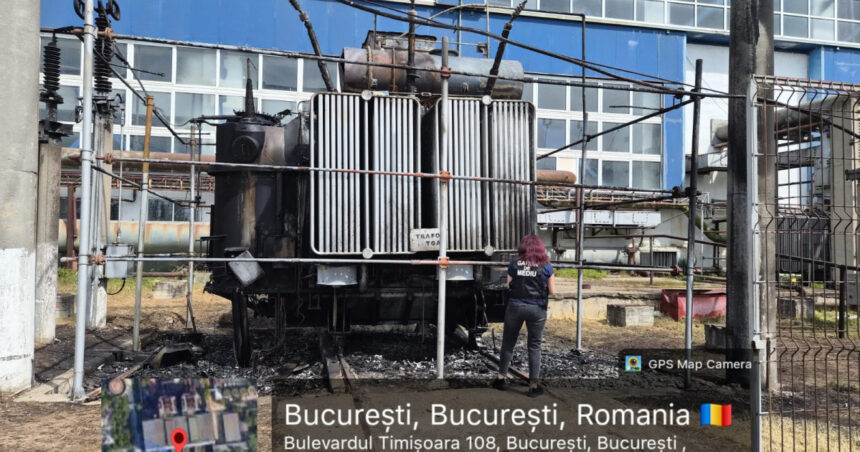 foto garda de mediu verificari dupa incendiul de la cet vest solul posibil contaminat pe o suprafata de 50 de metri patrati 69fb38f316025