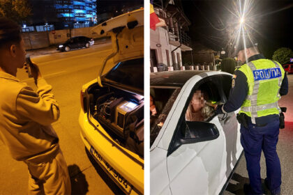 foto razii de amploare in judetul tulcea politistii au verificat masinile tunate si i au cautat pe soferii beti la volan 6a09638b4d4c4