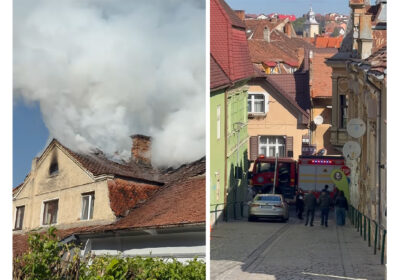 incendiu puternic in centrul brasovului arde o cladire istorica a orasului 69f71fb50431a