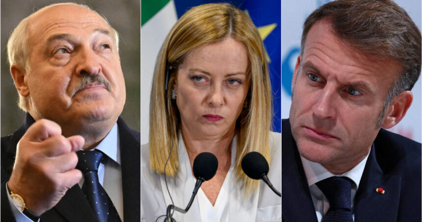 lukasenko o exclude pe giorgia meloni din dialogul cu moscova este o femeie nu poate negocia ce i a propus lui macron 6a1b18bf001bb
