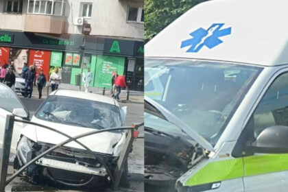 video accident in sectorul 2 al capitalei o ambulanta a intrat in plin intr o masina momentul impactului surprins de o camera de bord 6a0593bc60373